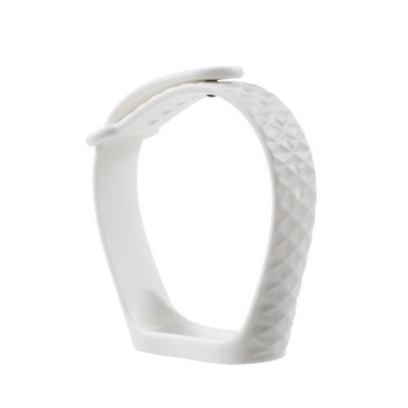 Rhomb gél szíj a Xiaomi Mi Band 3 készülékhez - fehér