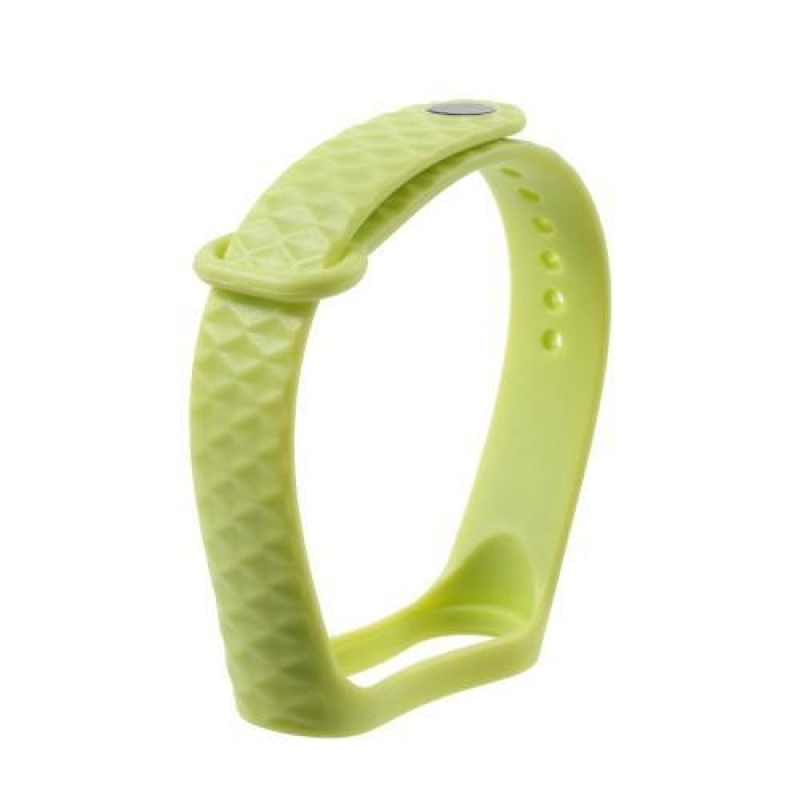 Rhomb gél szíj a Xiaomi Mi Band 3 készülékhez - zöld