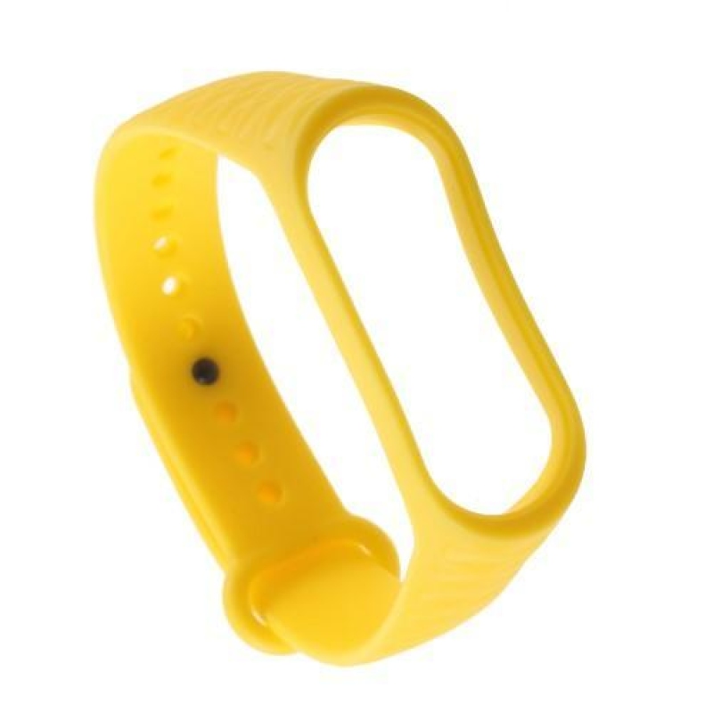 Rhomb gél szíj a Xiaomi Mi Band 3 készülékhez - sárga