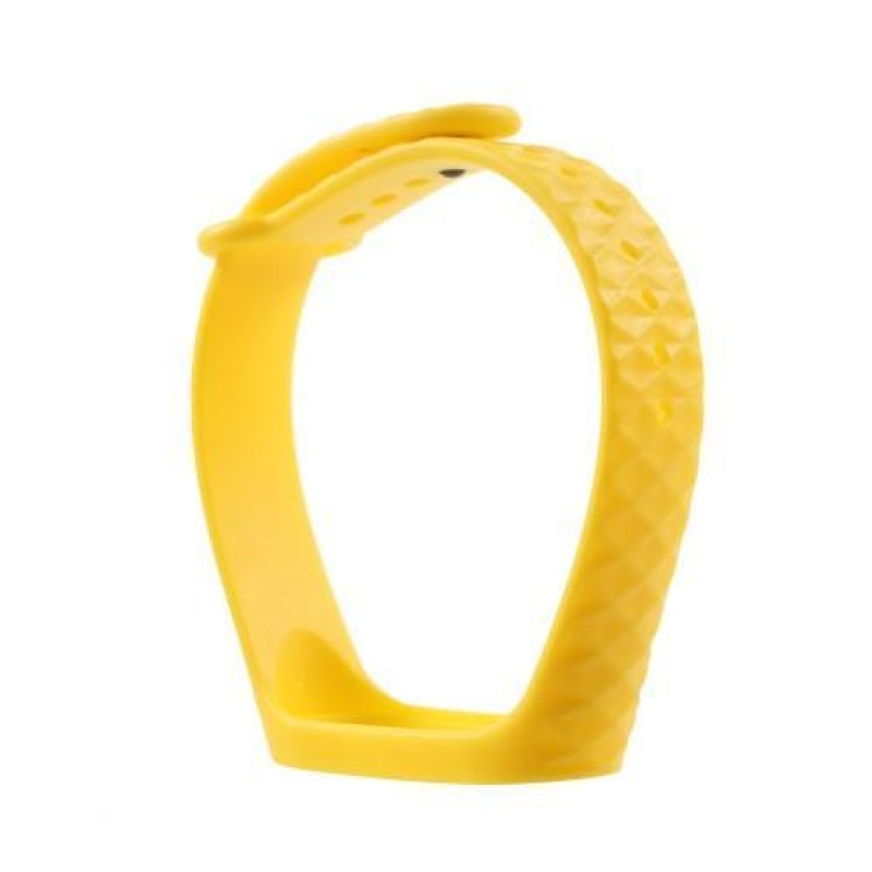 Rhomb gél szíj a Xiaomi Mi Band 3 készülékhez - sárga