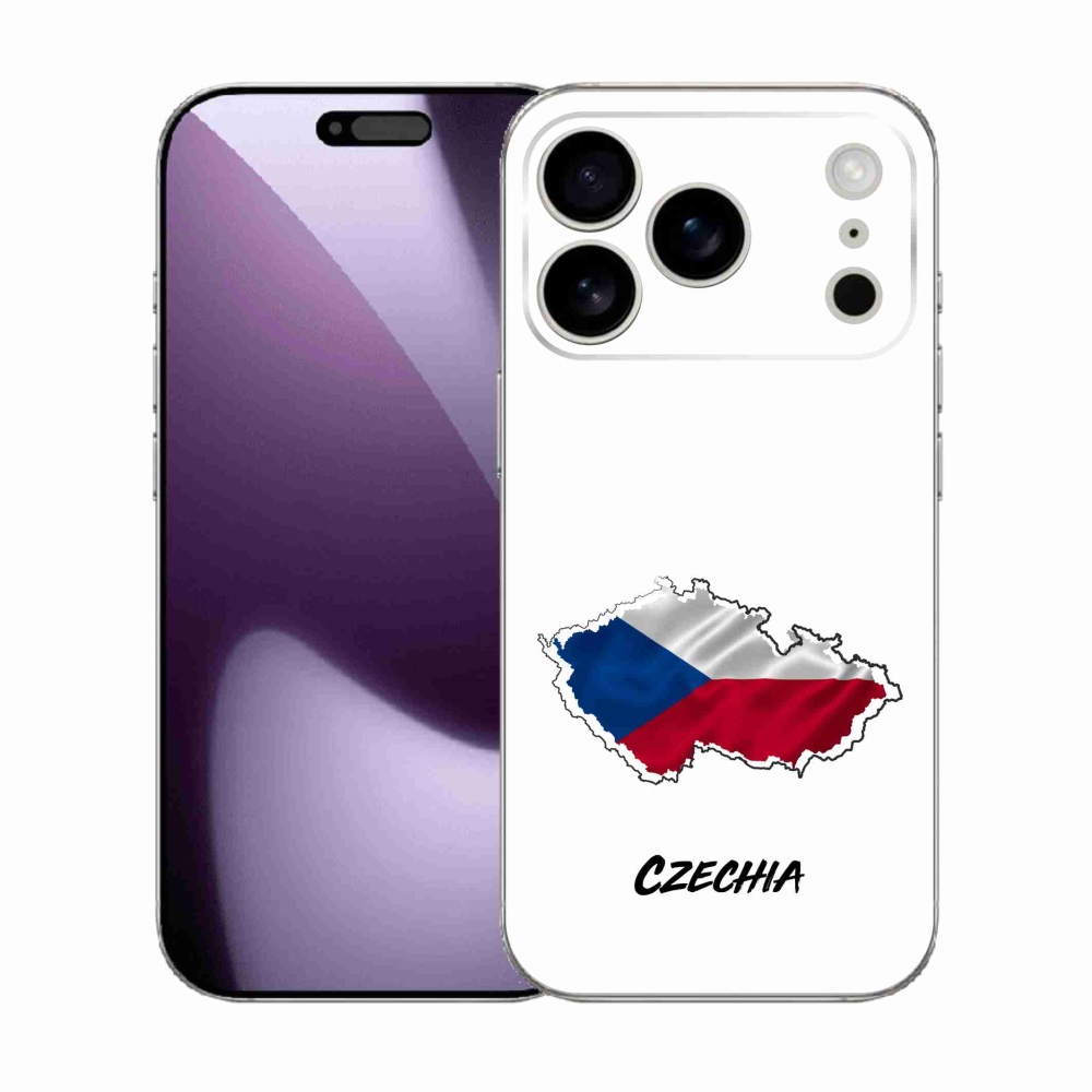 Gél borítás mmCase iPhone 17 Pro készülékhez - Csehország fehér háttér