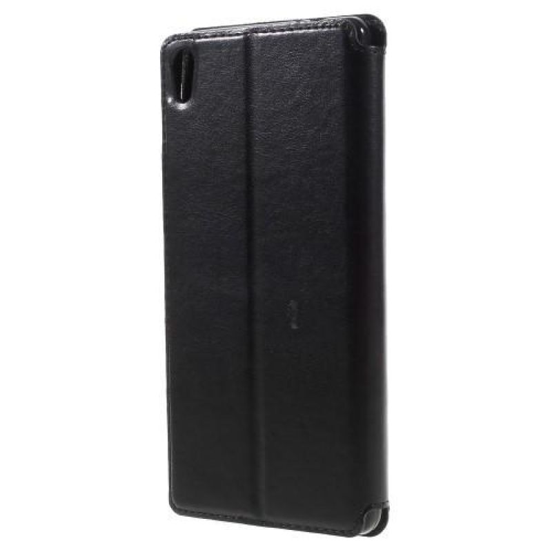 Richi PU bőr tok ablakkal Sony Xperia XA Ultra készülékhez - fekete