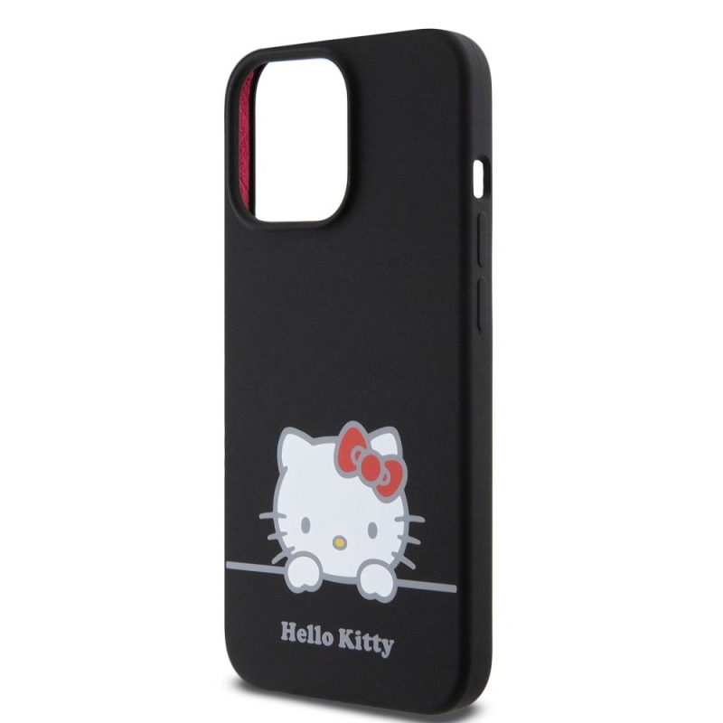 Hello Kitty Liquid Silicone Daydreaming Logo hátlap iPhone 13 Pro Fekete