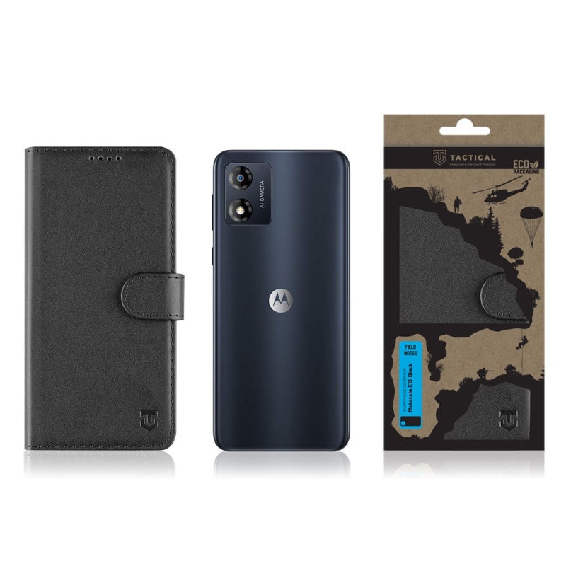 Taktikai terepi jegyzetek a Motorola E13 fekete készülékhez