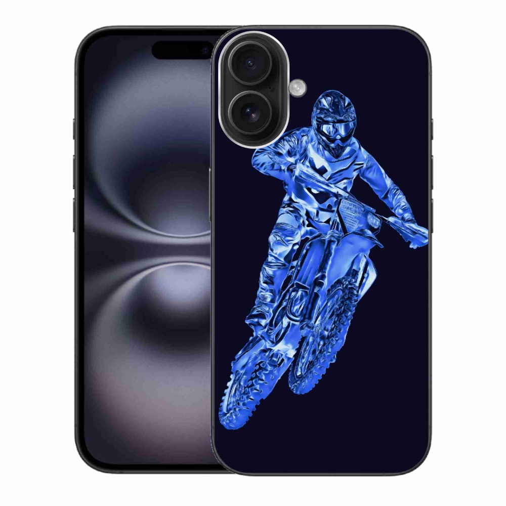 Zselés borítás mmCase iPhone 16 Plus készülékhez - motocross 1