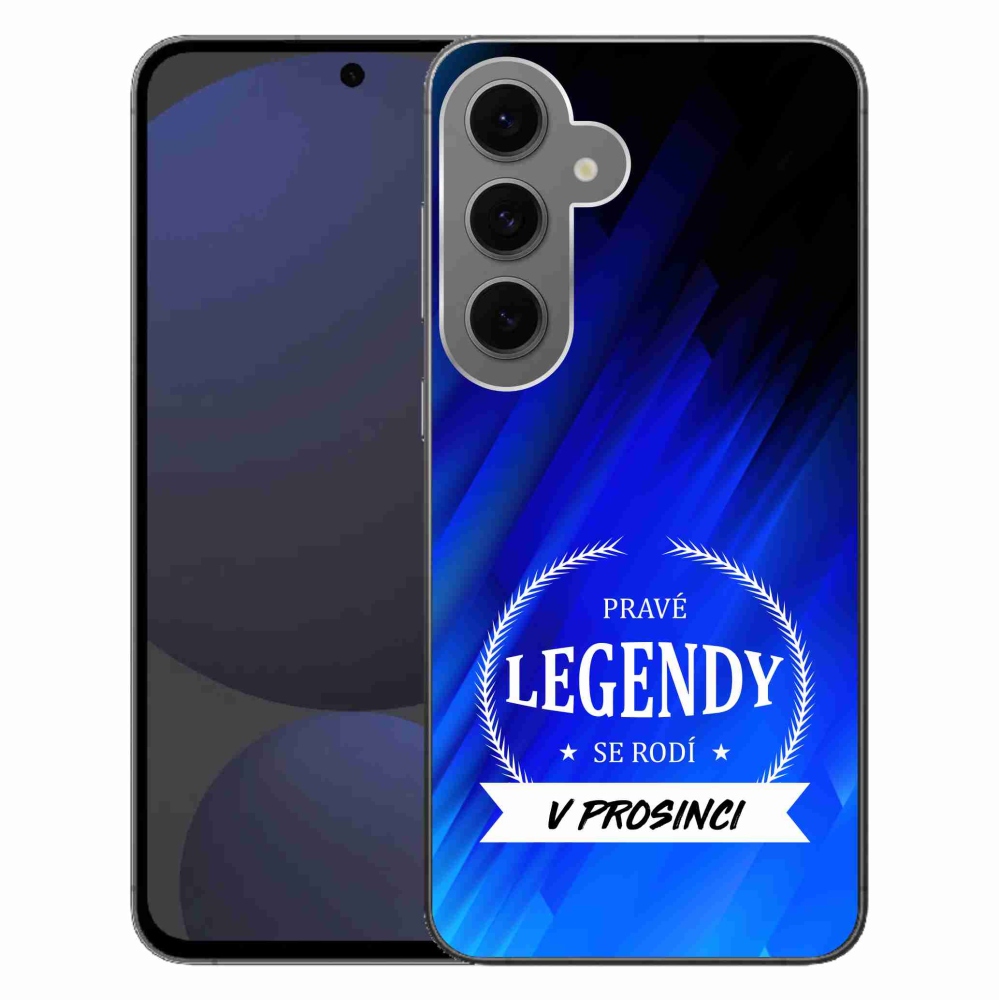 Gél borítás mmCase Samsung Galaxy S24 FE - December legendái kék háttérrel
