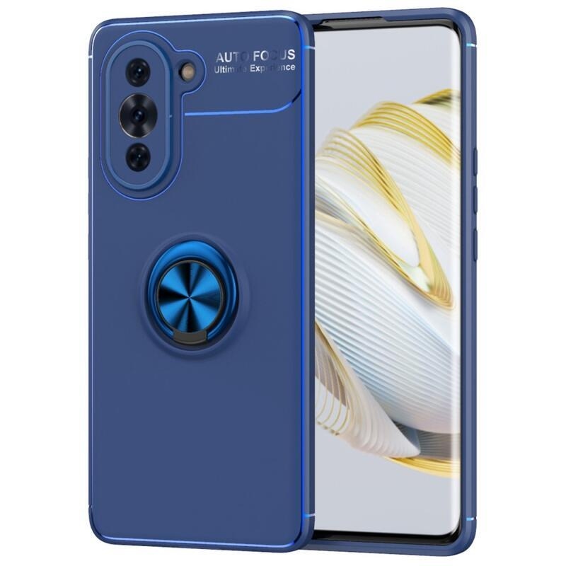 Gyűrűálló zselés tok ujjmarkolattal Huawei Nova 10 készülékhez - kék
