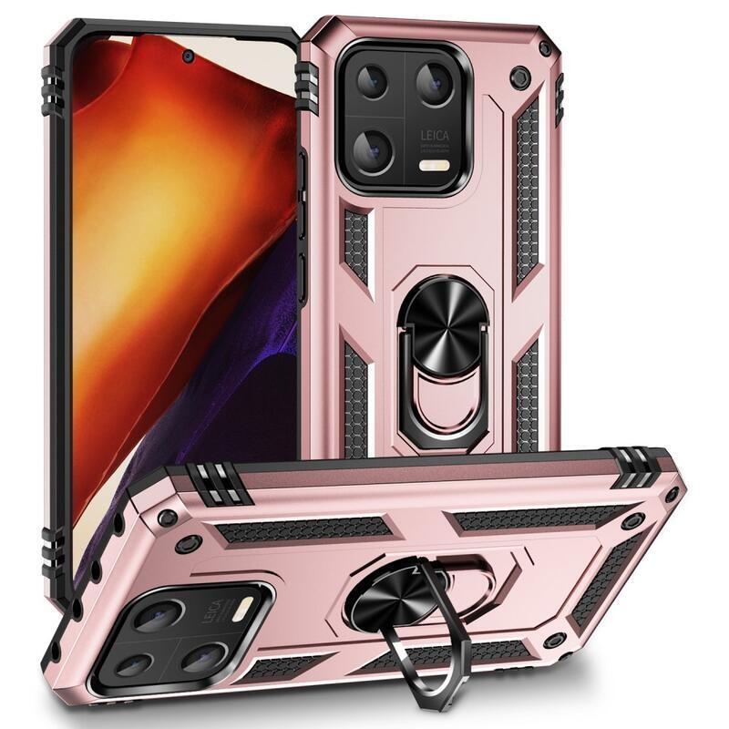 Gyűrű tartós hibrid borítás fogantyúval a Xiaomi 13-hoz - rózsaarany