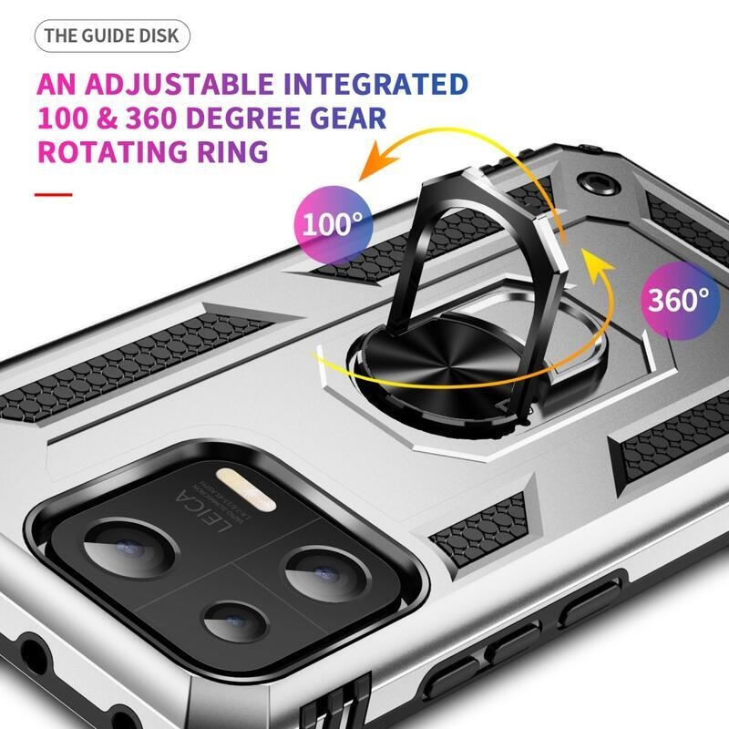 Gyűrű tartós hibrid borítás fogantyúval Xiaomi 13 - ezüst