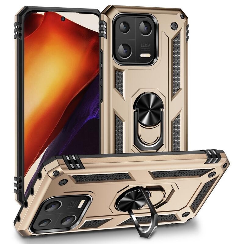 Gyűrű tartós hibrid borítás fogantyúval a Xiaomi 13-ra - arany
