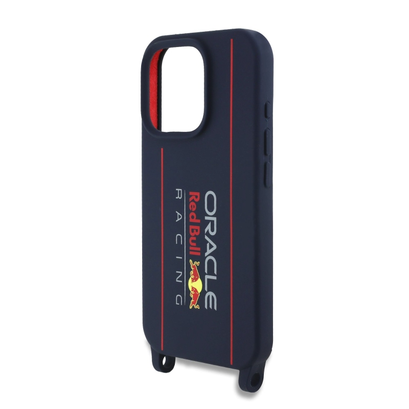 Red Bull szilikon függőleges logó MagSafe hátlap + keresztpánt iPhone 16 Pro tengerészgyalogsághoz + keresztpánt