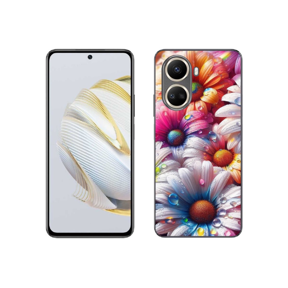 Gél borítás mmCase a Huawei Nova 10 SE-hez - színes százszorszépek