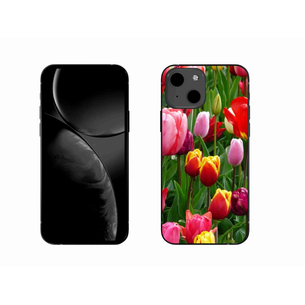 Gél borítás mmCase iPhone 13 készülékhez - tulipánok