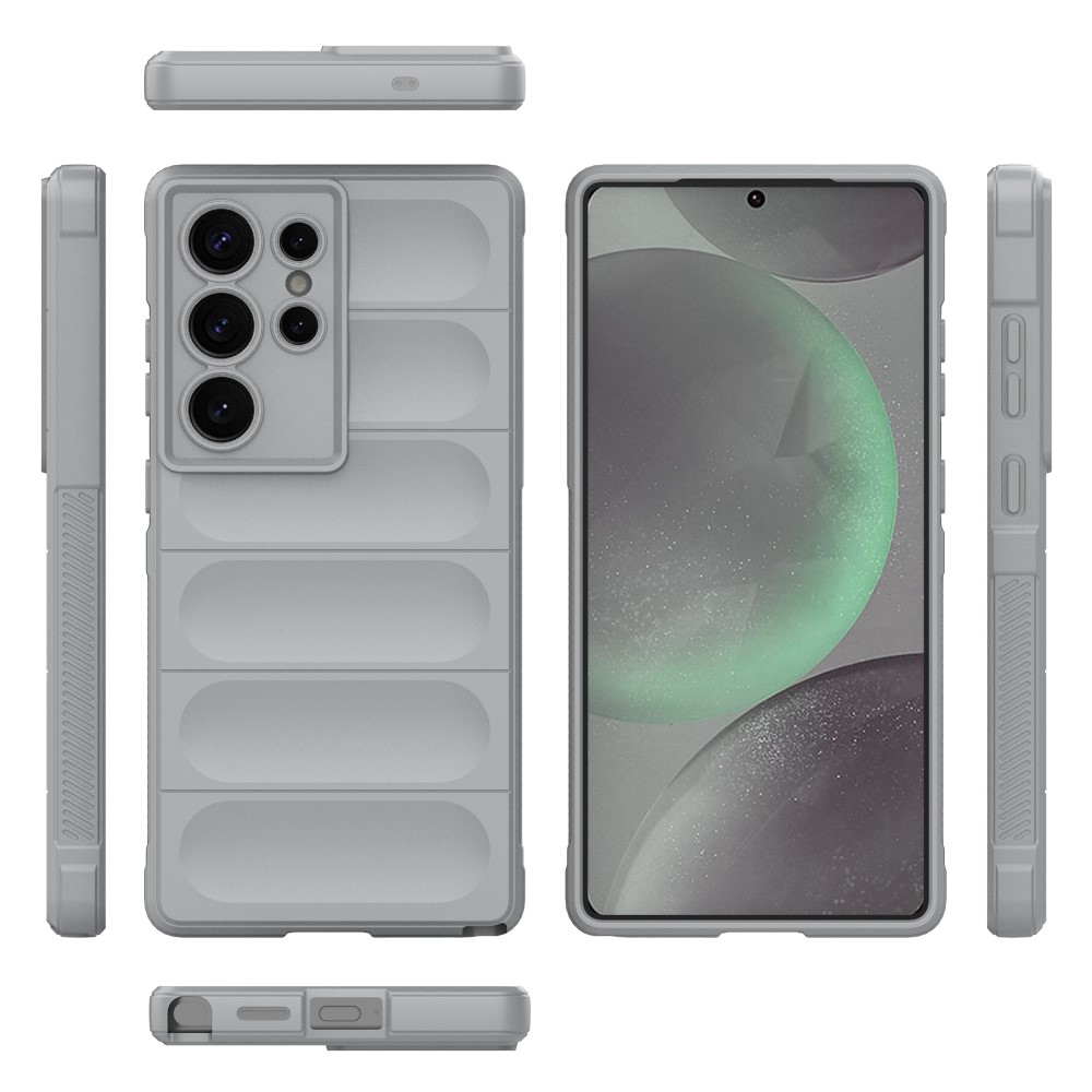 Rugg tartós zselés tok Samsung Galaxy S25 Ultra készülékhez - világosszürke