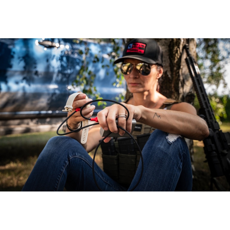 Tactical Recce 3:20 kábel Garmin USB-A-hoz Fekete/Vörös