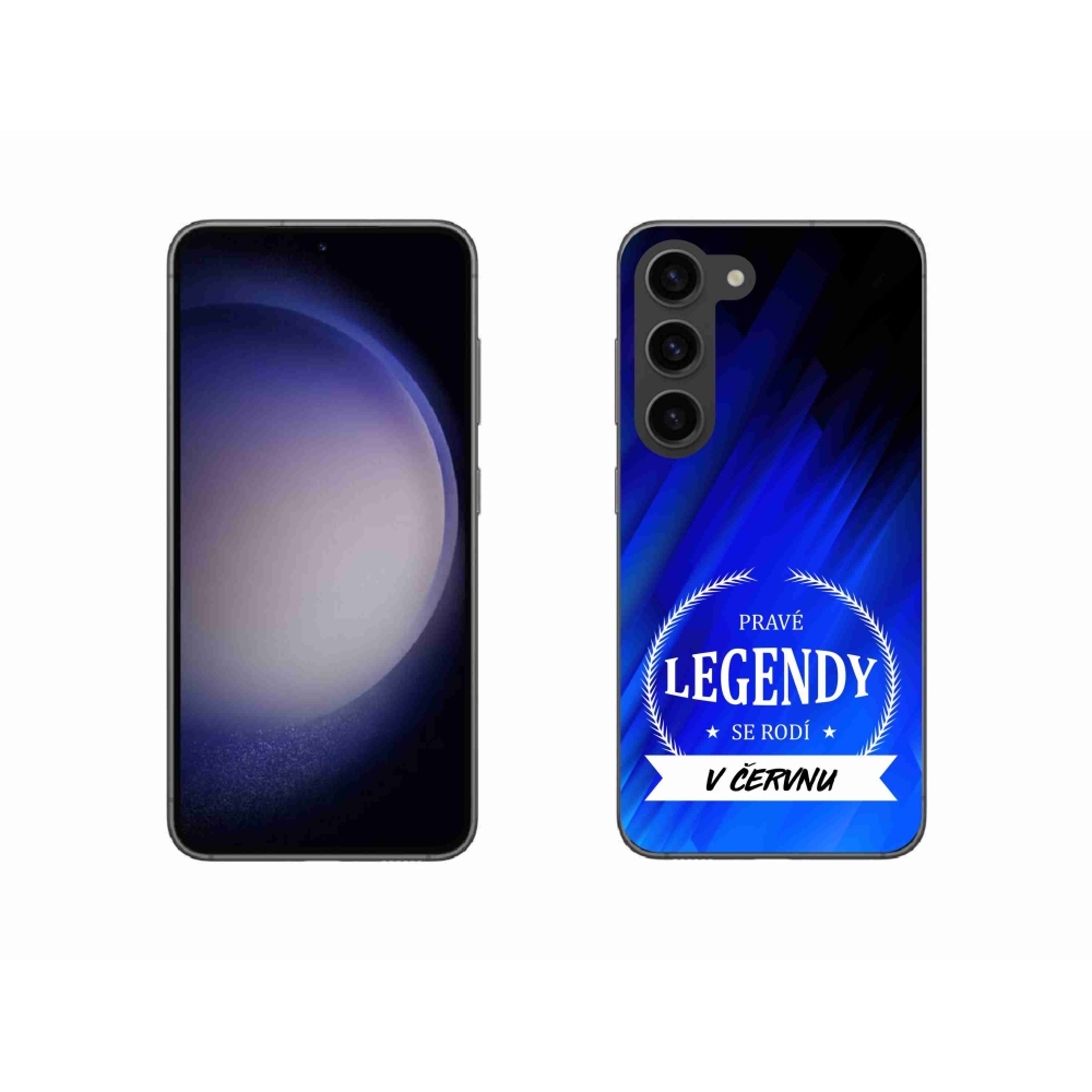 Gél borítás mmCase Samsung Galaxy S23 5G - Június legendái kék háttérrel