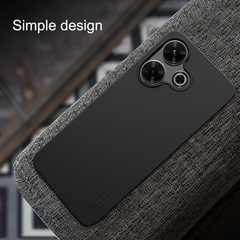 Nillkin Super Frosted Back Cover for Xiaomi Redmi 13 4G/Poco M6 4G fekete