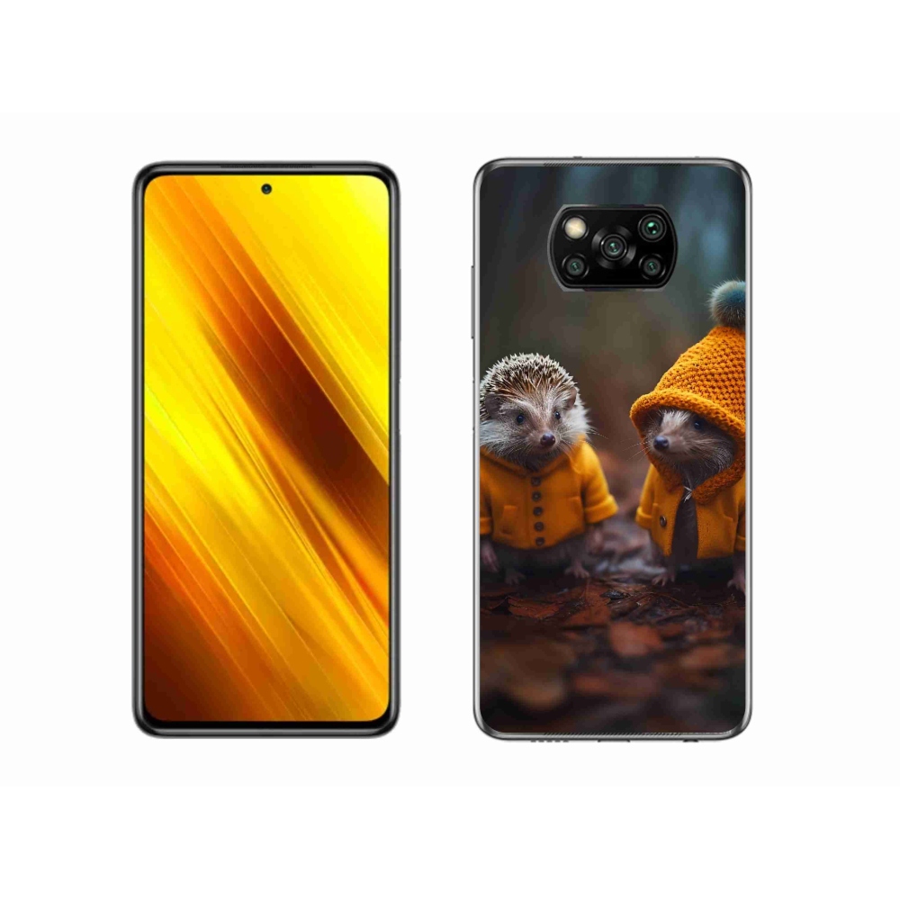 Gél borítás mmCase a Xiaomi Poco X3 Pro számára - sünök