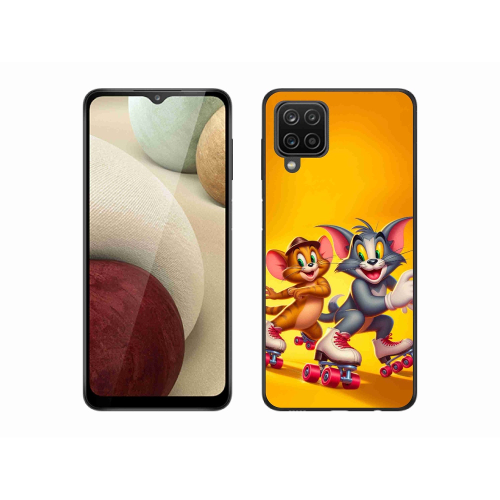 Zselés borítás mmCase Samsung Galaxy M12 készülékhez - tom and jerry