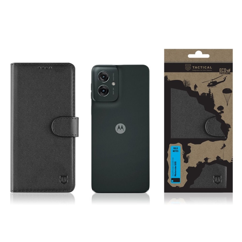 Taktikai terepi jegyzetek a Motorola G55 fekete készülékhez