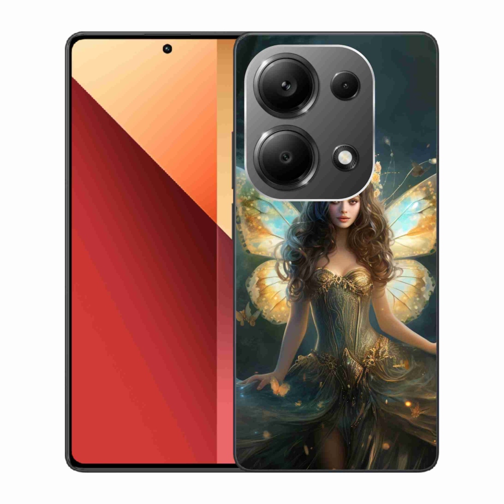 Gél borítás mmCase a Xiaomi Redmi Note 13 Pro 4G/Poco M6 Pro - pillangó nőhöz