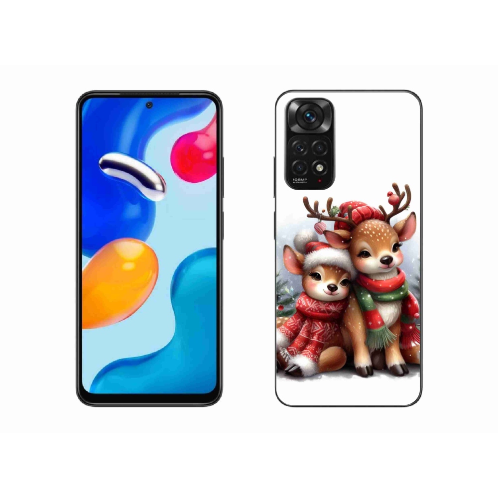 Gél borítás mmCase a Xiaomi Redmi Note 11S 4G-hez - karácsonyi rénszarvas