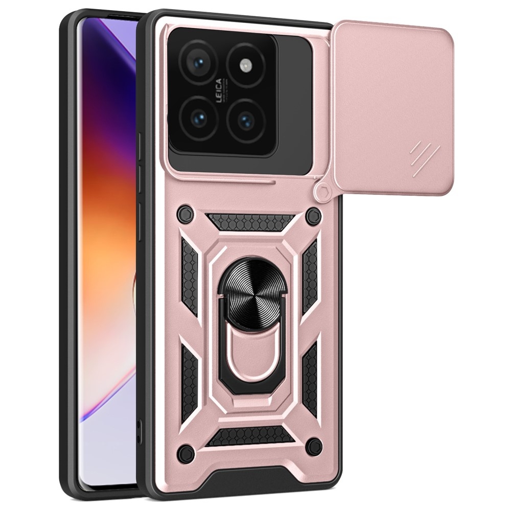 Tartós csúszásbiztos borítás Xiaomi 14T-hez - rózsaarany