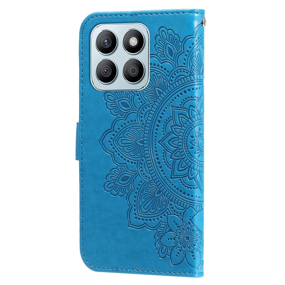 Mandala könyv tok Honor X8b-hez - kék