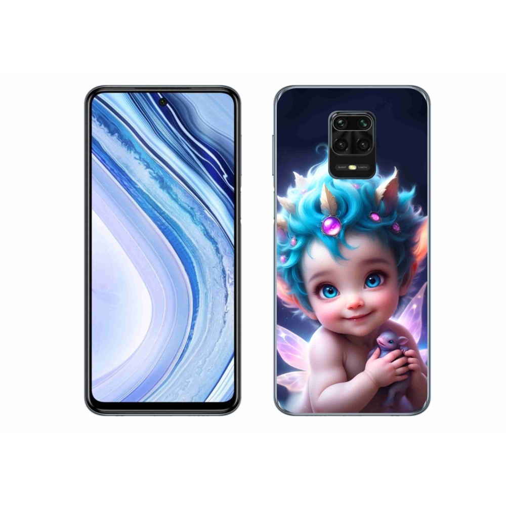 Gél borítás mmCase a Xiaomi Redmi Note 9S-hez - baba pillangószárnyakkal