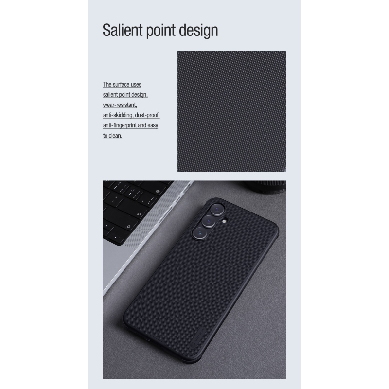 Nillkin Super Frosted PRO mágneses hátlap Samsung Galaxy A55 5G fekete