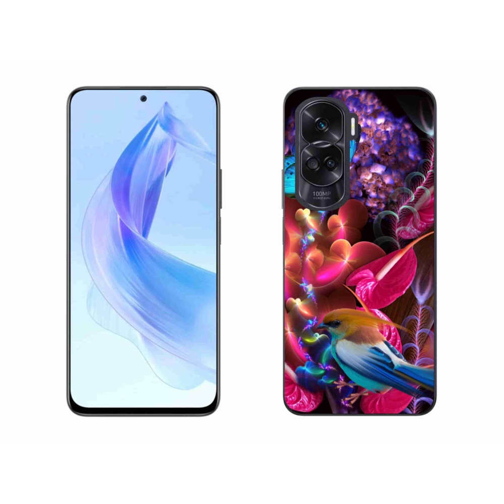 Zselés borító mmCase a Honor 90 Lite készülékhez - színes virágok