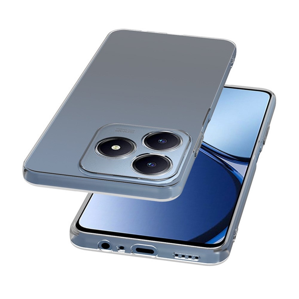 Átlátszó zselés tok a Realme C63 készülékhez - átlátszó