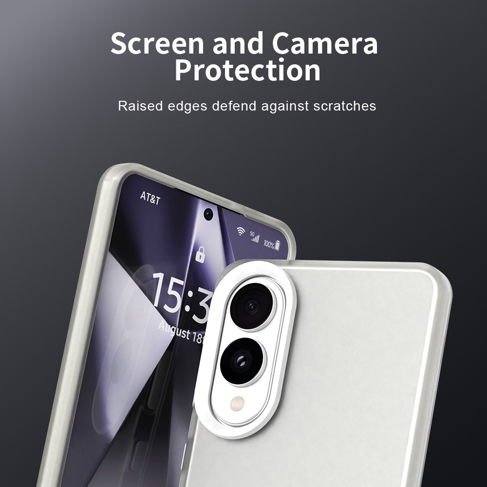Candys matt zselés tok Samsung Galaxy S25 Edge készülékhez - fehér