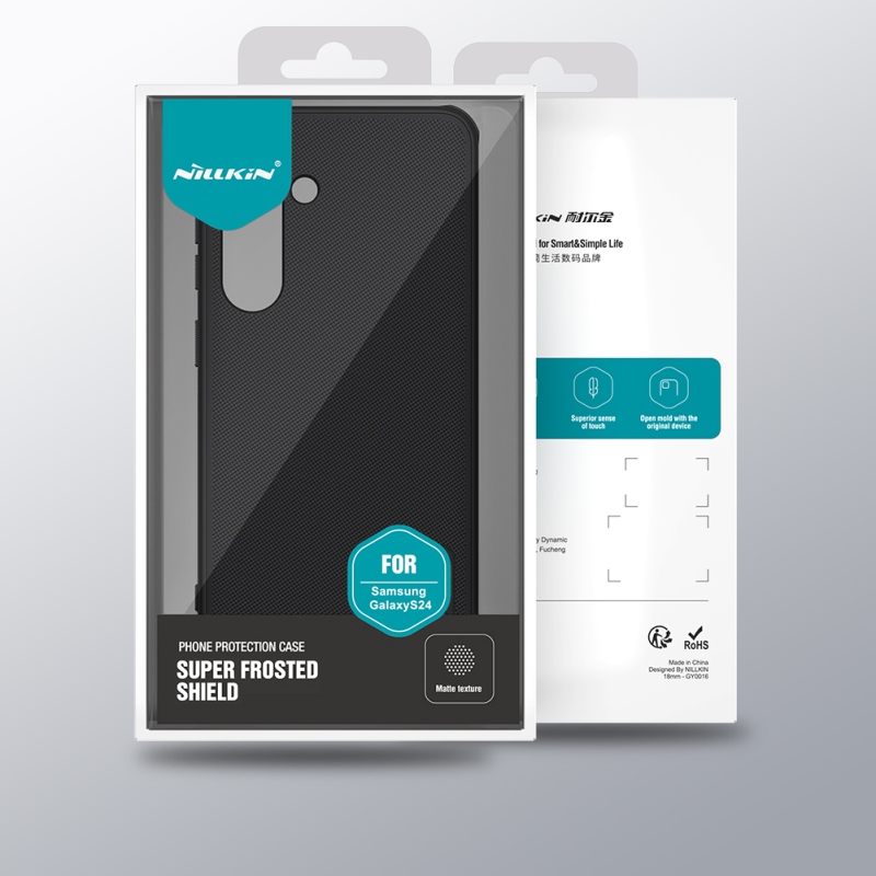 Nillkin Super Frosted PRO hátlap a Samsung Galaxy S24 készülékhez Fekete