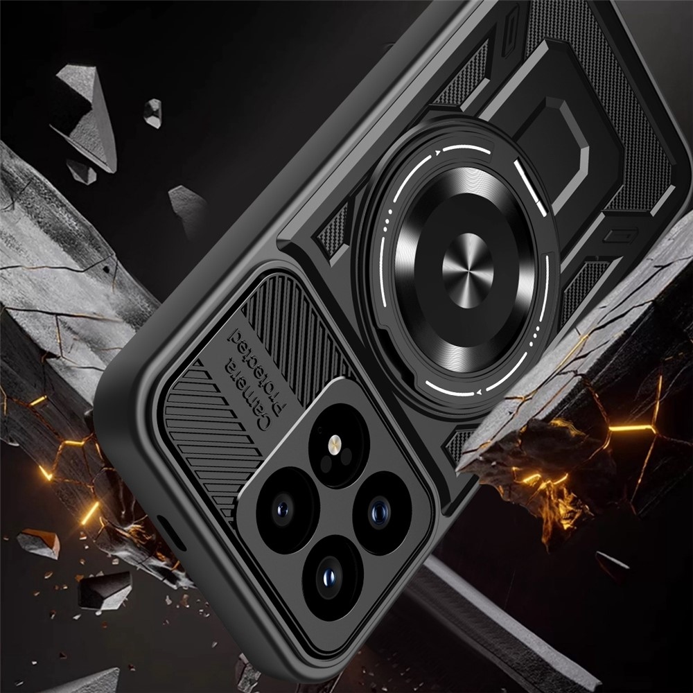 Robusztus, tartós burkolat MagSafe-vel a Xiaomi Poco F8 Pro 5G-n - fekete