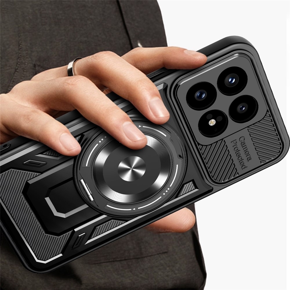 Robusztus, tartós burkolat MagSafe-vel a Xiaomi Poco F8 Pro 5G-n - fekete