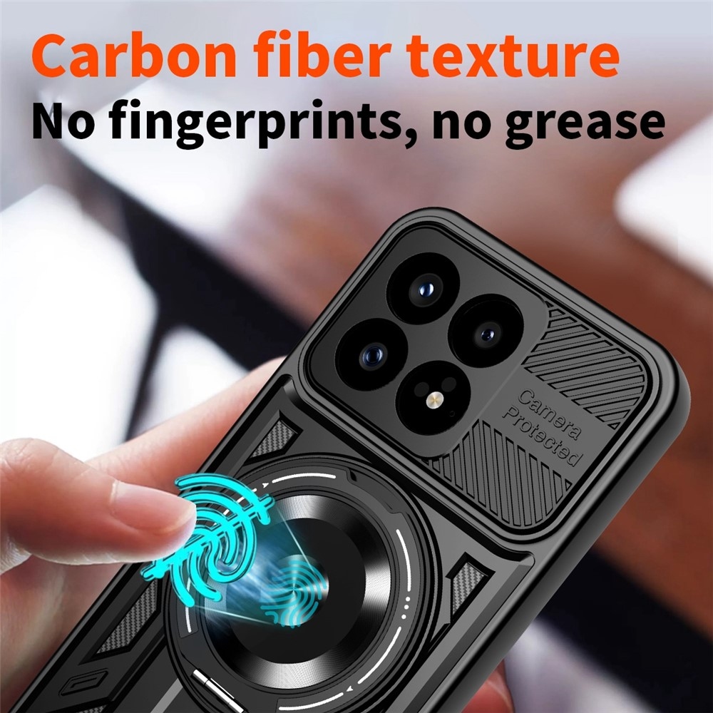 Robusztus, tartós burkolat MagSafe-vel a Xiaomi Poco F8 Pro 5G-n - fekete