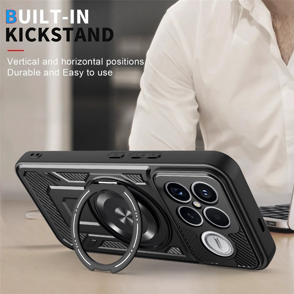 Robusztus, tartós burkolat MagSafe-vel a Xiaomi Poco F8 Ultra 5G-n - fekete