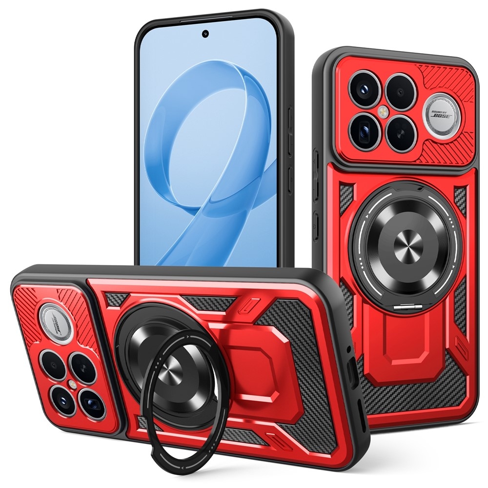 Robusztus, tartós burkolat MagSafe-rel a Xiaomi Poco F8 Ultra 5G-n - piros színben