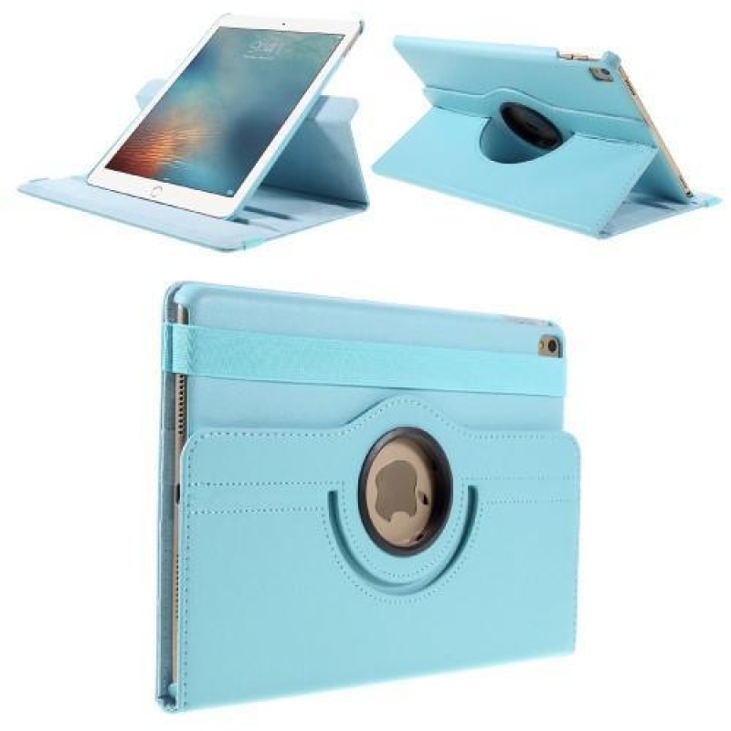 Forgatható PU bőr tok iPad Pro 9.7 készülékhez - kék