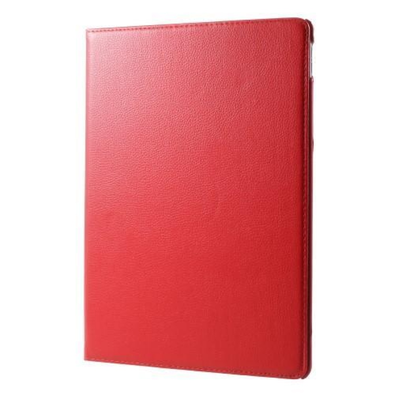 Rotary PU bőr tok forgatható rögzítéssel iPad Pro 12.9 (2017) - piros