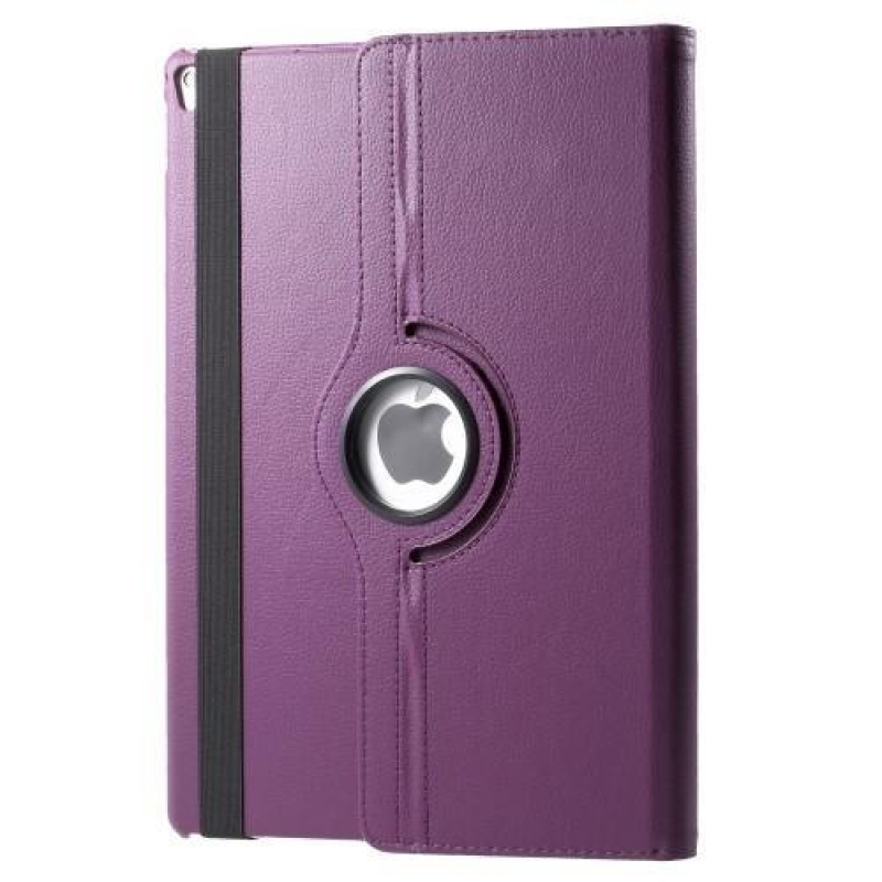 Rotary PU bőr tok forgatható rögzítéssel iPad Pro 12.9 (2017) - lila