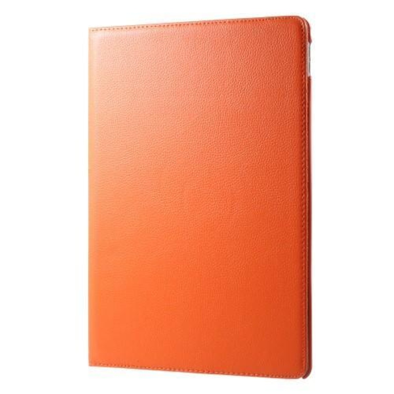 Rotary PU bőr tok forgatható rögzítéssel iPad Pro 12.9 (2017) - narancssárga