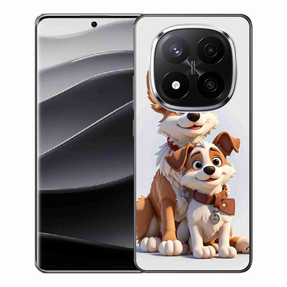 Gél borító mmCase a Xiaomi Redmi Note 14 Pro+ 5G számára - kutyák rajzolása