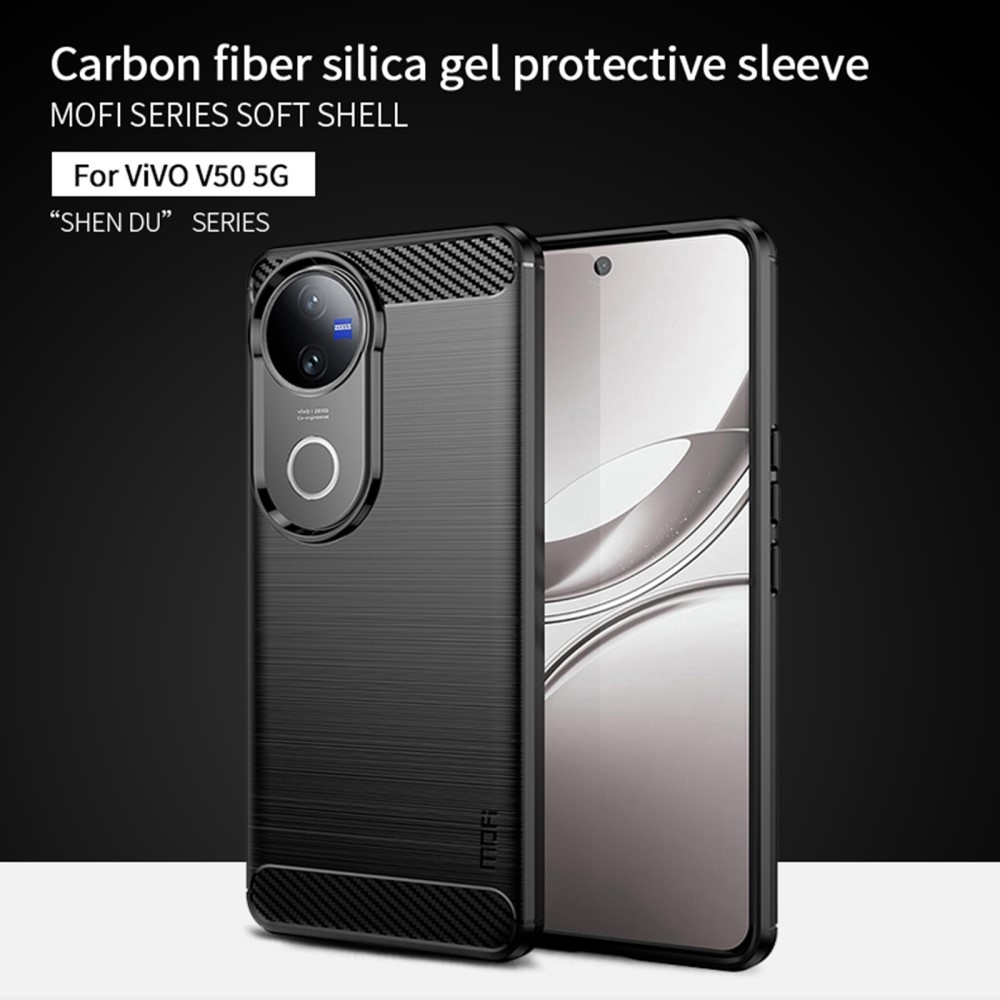 Szénálló zselés tok a Vivo V50 5G készülékhez - fekete