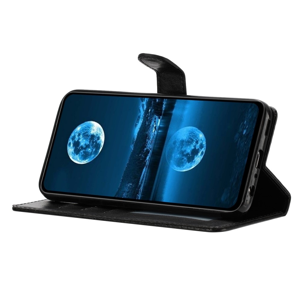 Vérrögök könyv tok Samsung Galaxy S25 Ultra készülékhez - fekete