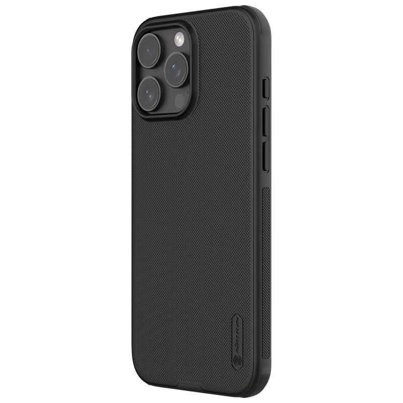 Nillkin Super Frosted PRO hátlap az Apple iPhone 16 Pro Max készülékhez Fekete