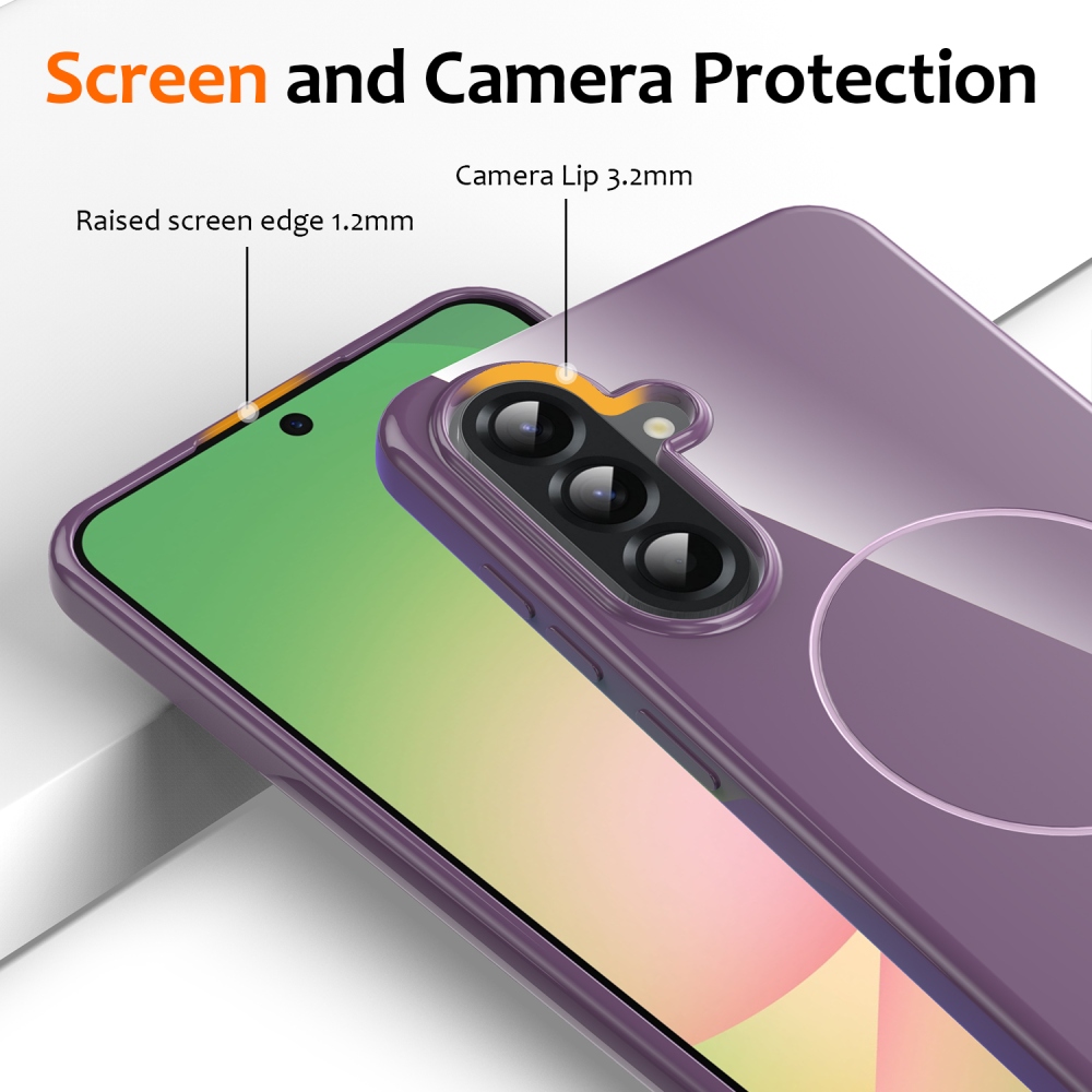MagSafe zselés tok Samsung Galaxy A17 5G készülékhez - lila