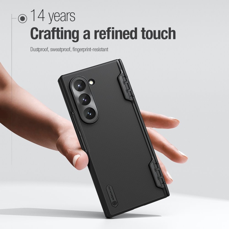 Nillkin Super Frosted FOLD hátlap a Samsung Galaxy Z Fold 6-hoz Fekete fekete