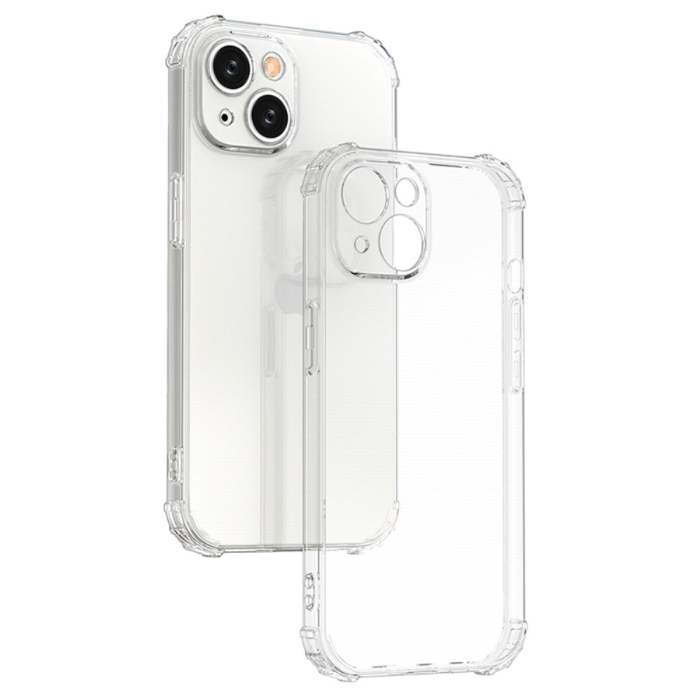 Átlátszó zselés tok megerősített sarkokkal iPhone 15 készülékhez - átlátszó